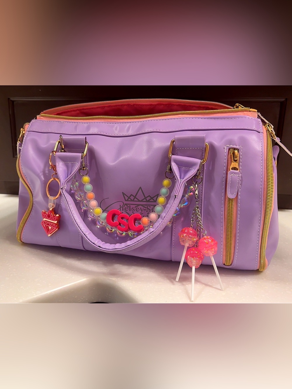 CSC Wig Travel Bag w/ Bag Charms
